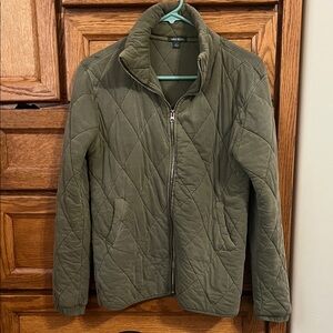 Women’s Olive Quilted Jacket